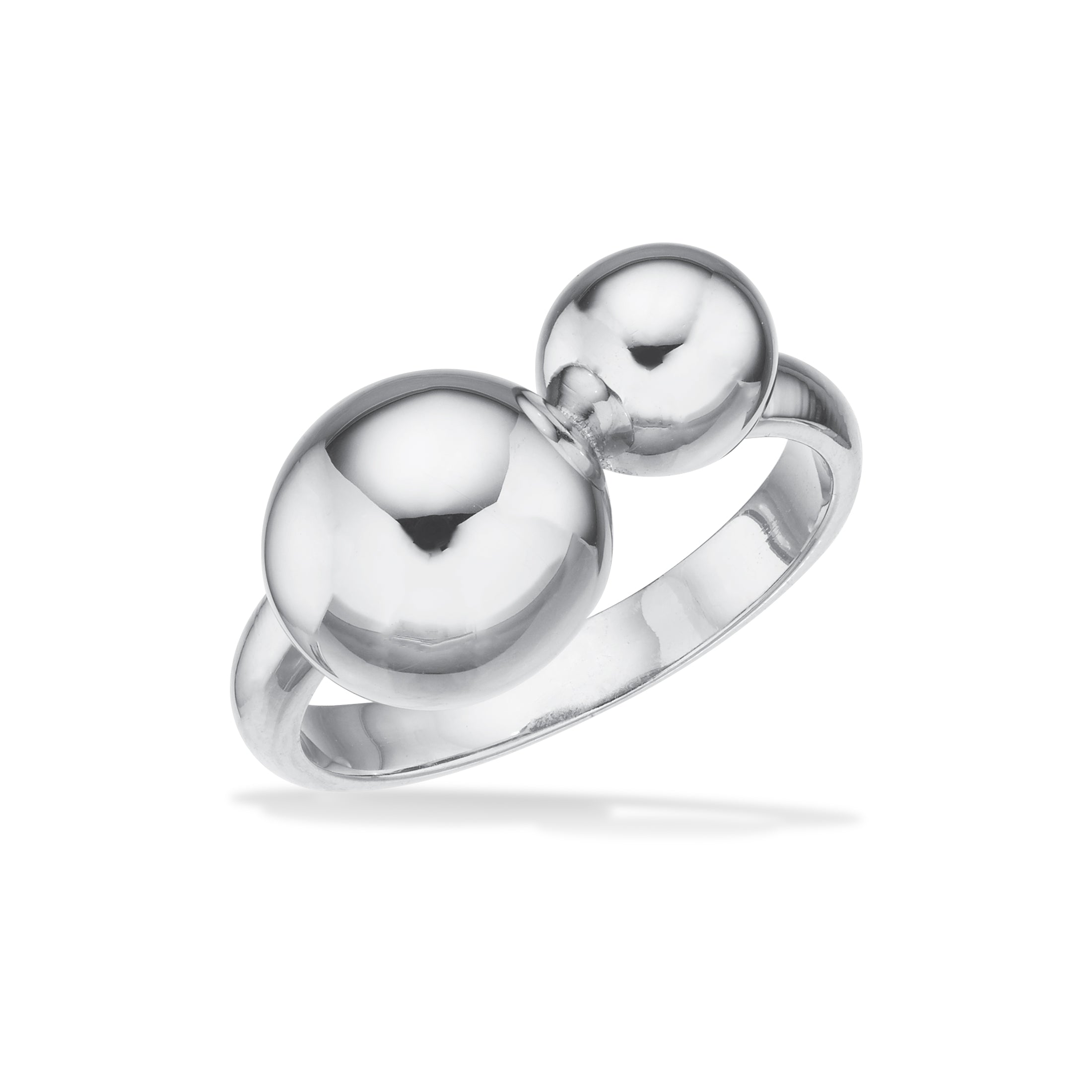 Scrouples Sølv Ring Med Kugler Forskellig Størrelse 729772 - Scrouples Fingerringe  - 1233690236506