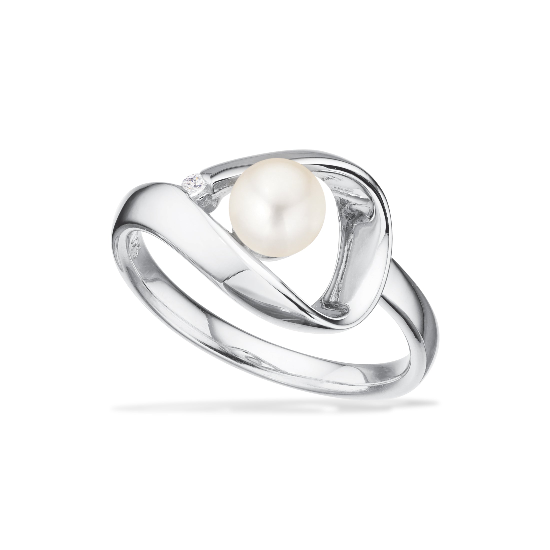 Scrouples Sølv Ring Med Ferskvands Kultur Perle 729962 - Scrouples Fingerringe  - 1233690236155