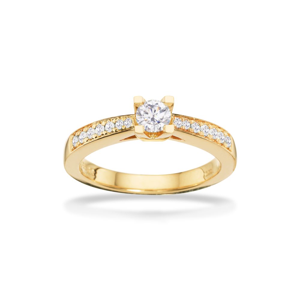 Scrouples Ring Kleopatra Queen Karat Guld Ring Med 33ct Diamant 7535 - Scrouples Fingerringe