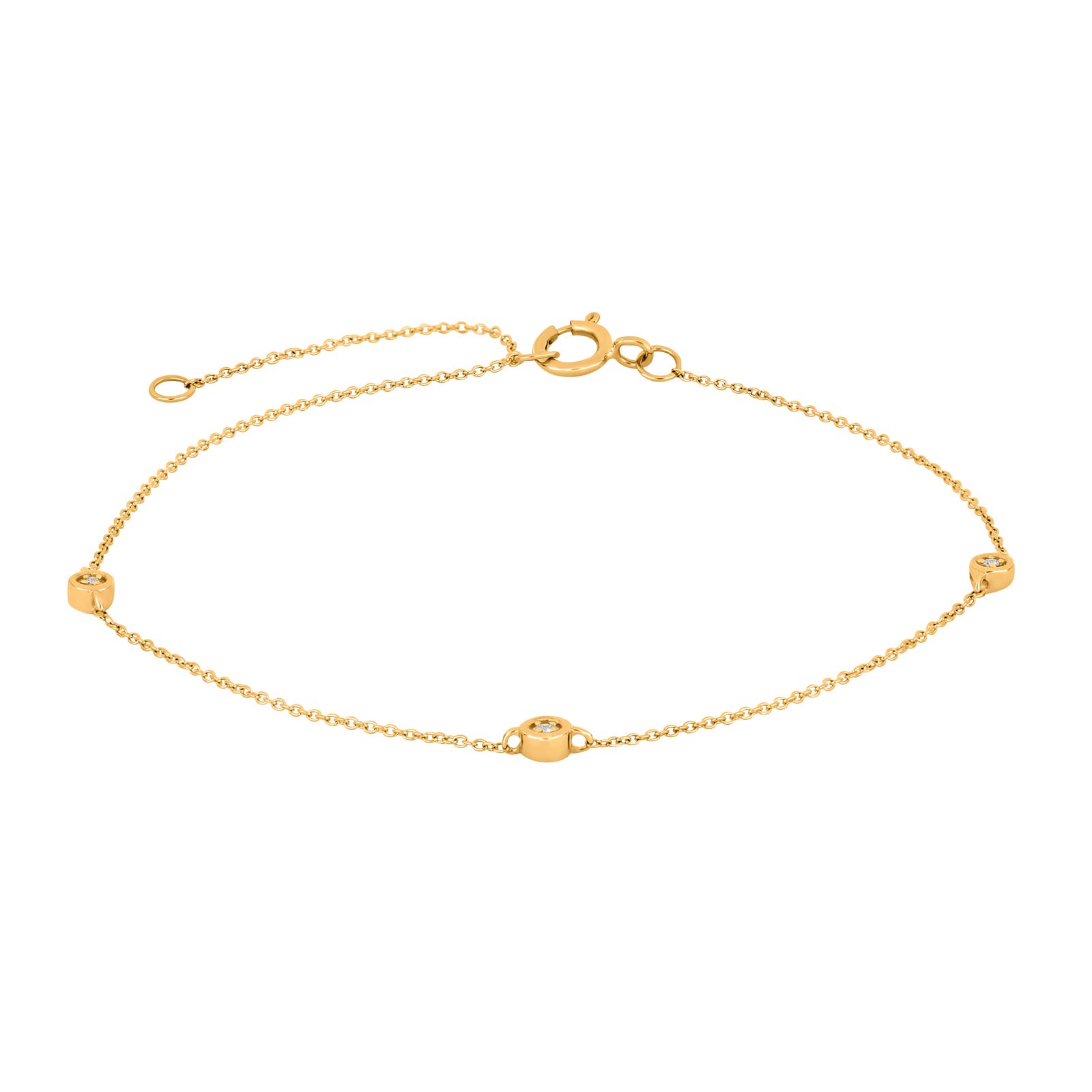 14kt Guldarmbånd Dia 01ct - Siersbøl Armbånd