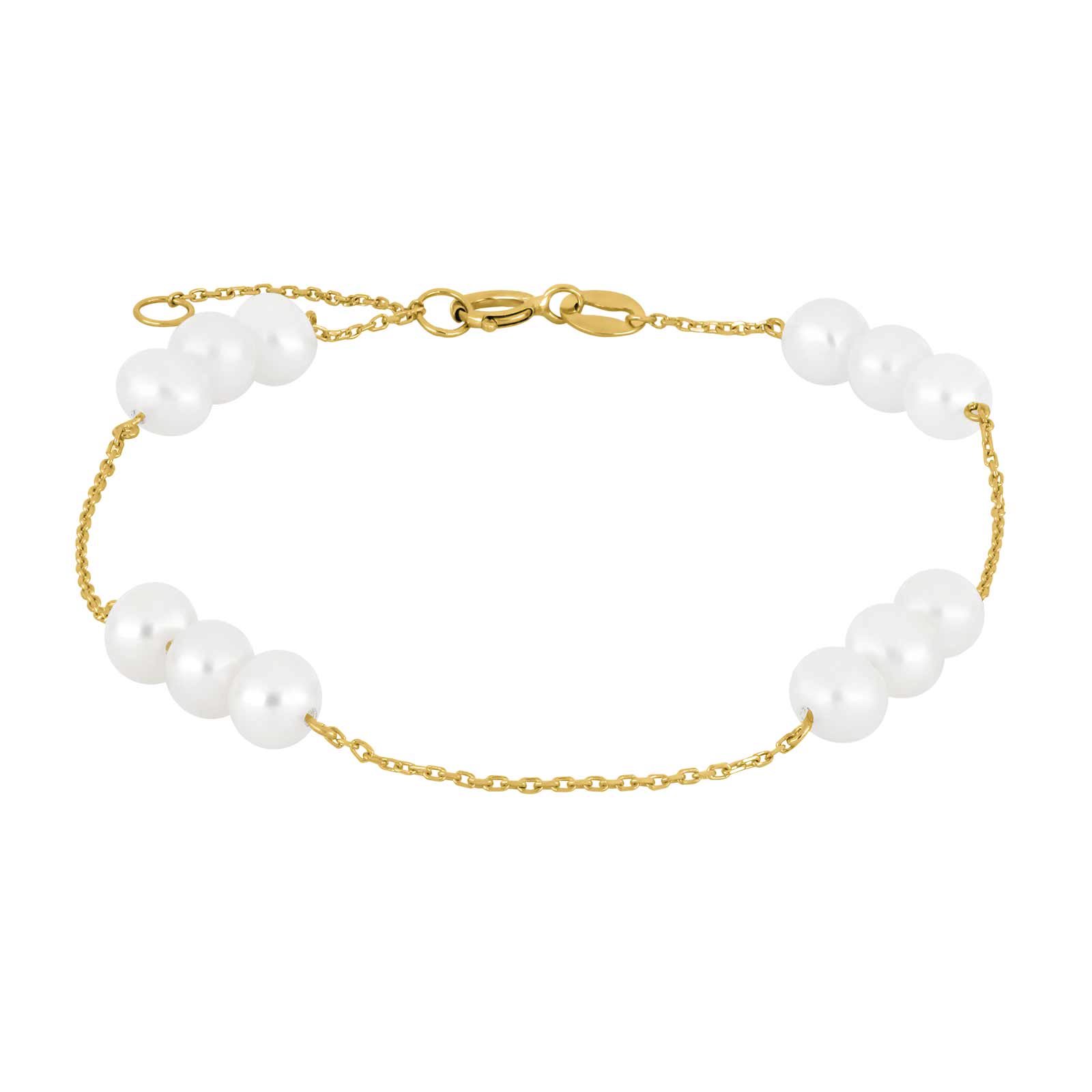 9kt Guld Armbånd Fvk Perler - Siersbøl Armbånd