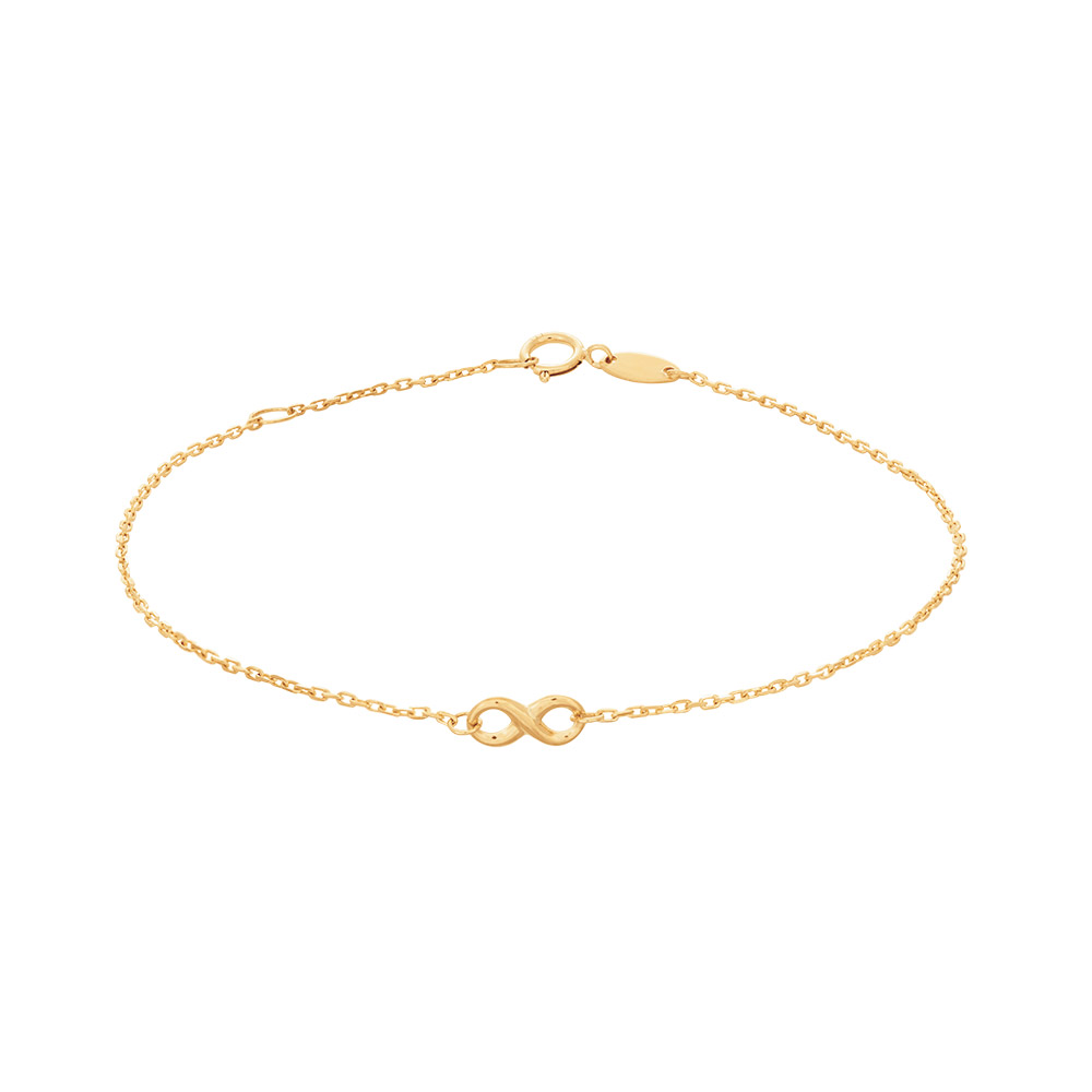 8kt Guldarmbånd 8mm Uendelighedstegn - Siersbøl Armbånd