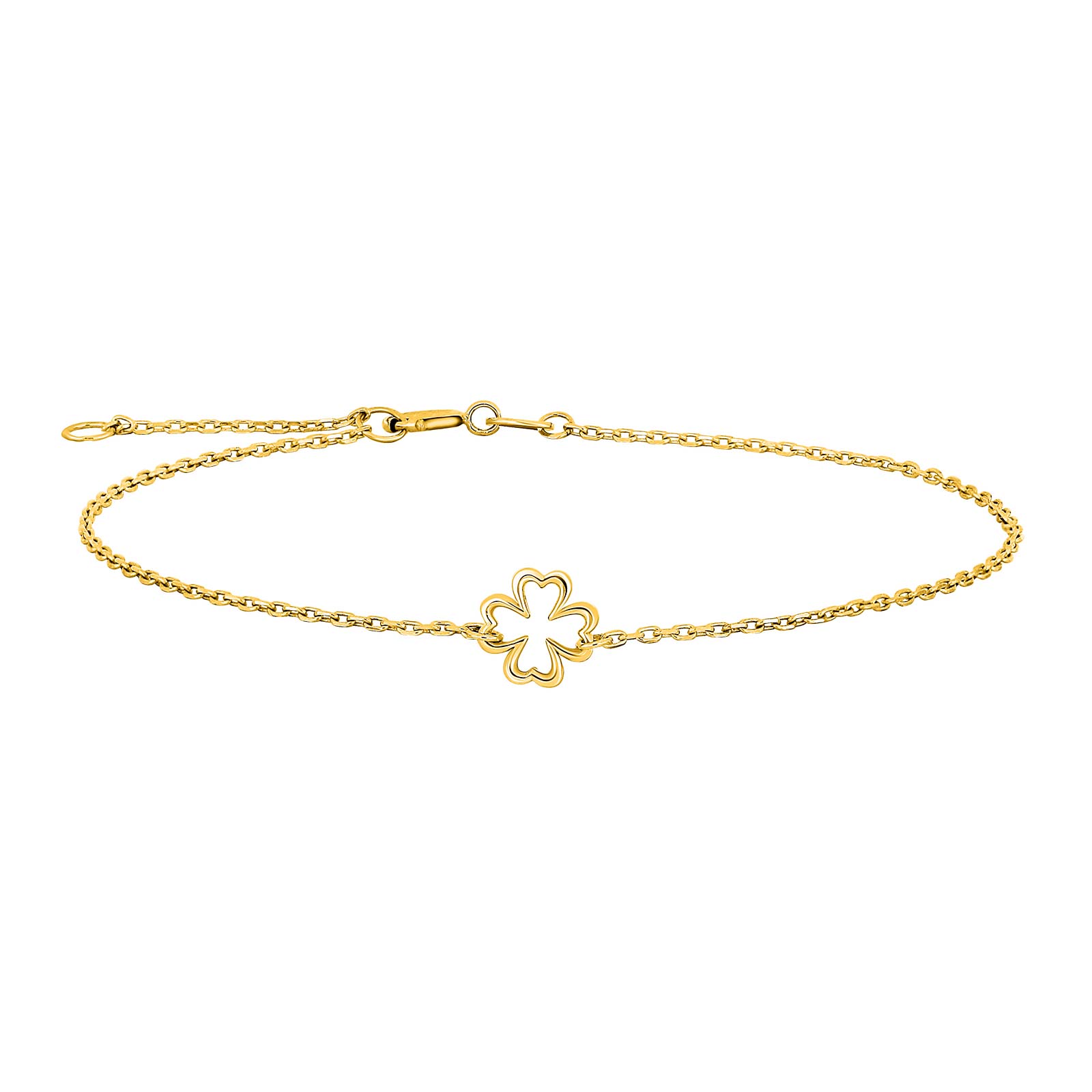 8kt Guldarmbånd Med Kløver - Siersbøl Armbånd