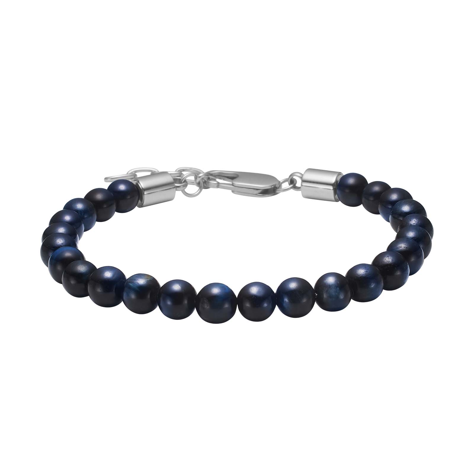 Son Armbånd Blå Tigerøje 6mm 19cm 23cm - Son Of Noa Armbånd