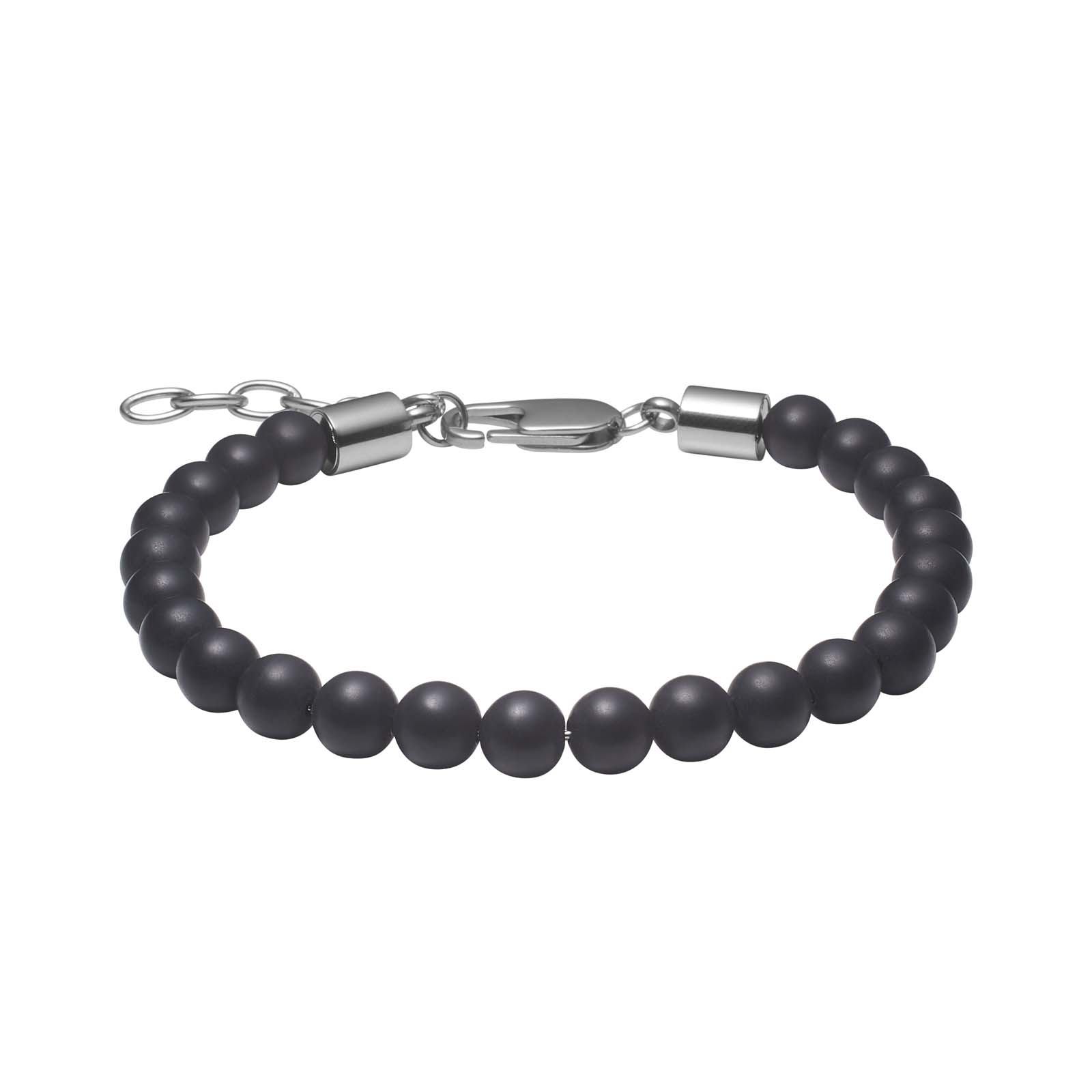 Sort Son Armbånd Mat Onyx 6mm 19cm 23cm - Son Of Noa Armbånd