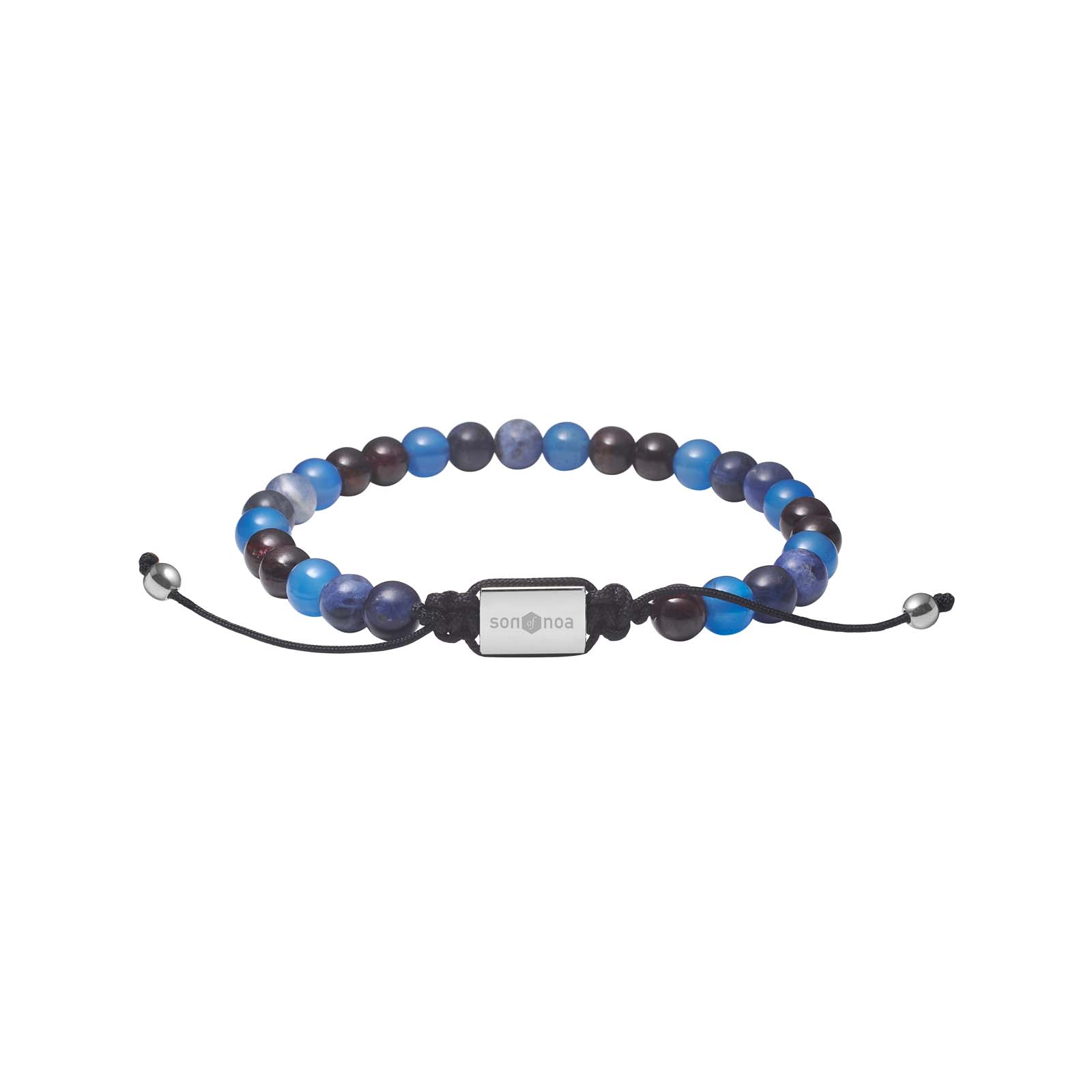 Son Armbånd Blå Agat Sodalit 6mm 19cm 25cm - Son Of Noa Armbånd
