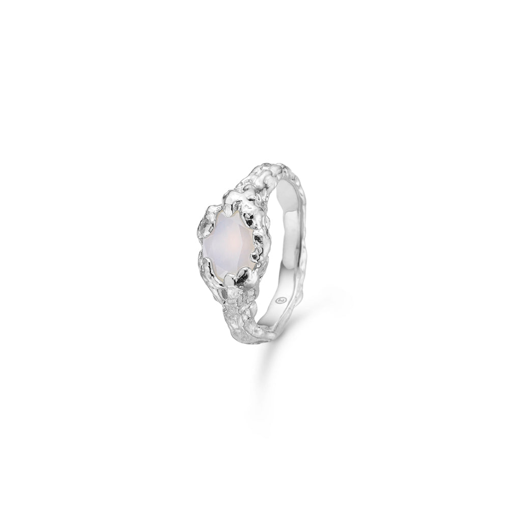 Rosa Studio Light Magma Sølv Ring Med Sten 8147824 - Studio Z Fingerringe - 1233690198033