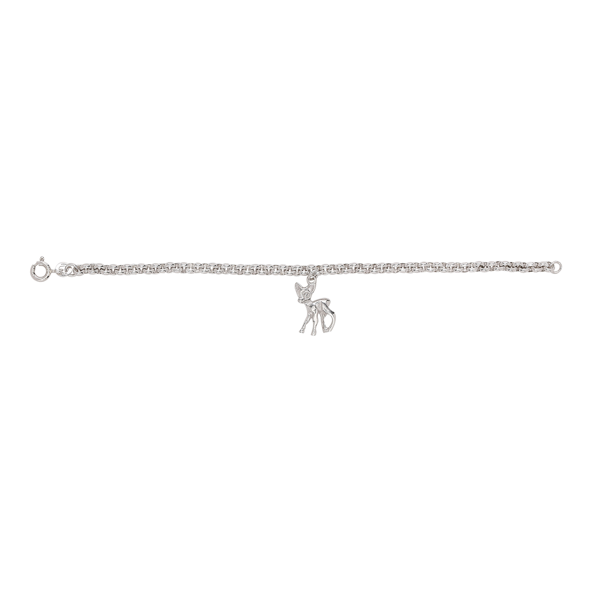 Rhod Sølv Armbånd Bambi 15mm 15cm - Siersbøl Armbånd