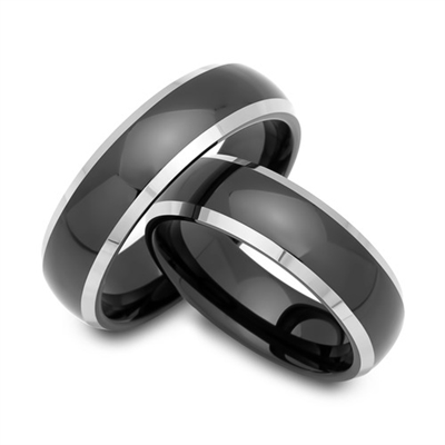 Vielsesringe Tungsten Udvendig Gravering - Vielsesringe