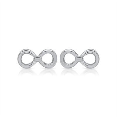 Infinity Ørestikker Sterling Sølv Rhodineret - Ørestikkere