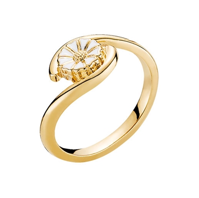 Lund Marguerit Ring Forgyldt Sølv Diameter - Fingerringe