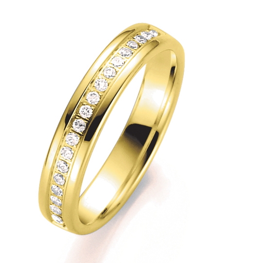 Vielsesring Guld Med Diamanter - Vielsesringe