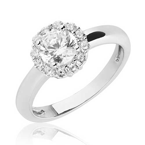 Bartoli Silverbirds Ring Sølv Med Roset Zirkoniasten - Fingerringe
