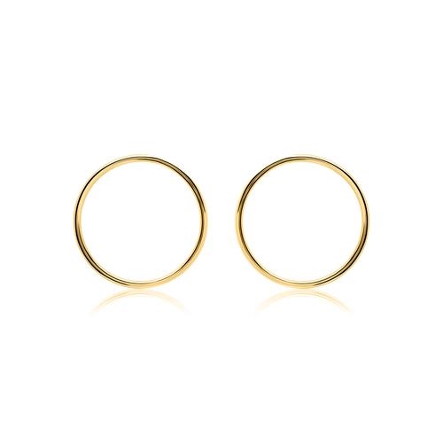 Ørestikker Guld Med Runde Ringe - Ørestikkere