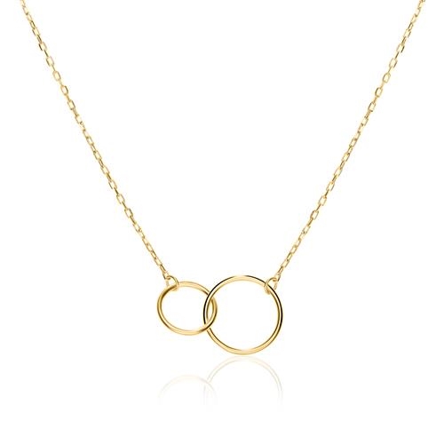 Collier Guld Med Runde Ringe - Halskæder