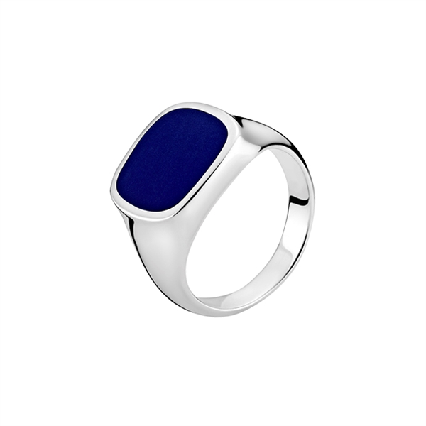 Herrering Sølv Med Blå Lapis Lazuli - Fingerringe