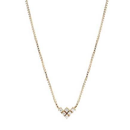 Collier Guld Med Diamanter - Halskæder