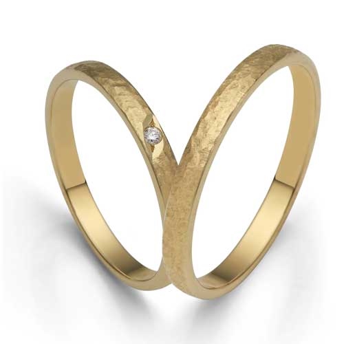 Bartoli First Vielsesringe Guld Med Diamant 015 - Vielsesringe
