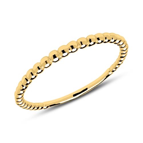 Ring Forgyldt Sølv Med Kugler - Fingerringe - LSR0013