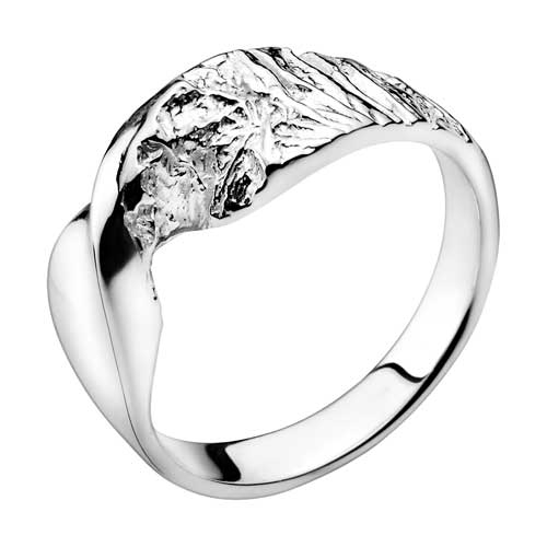 Rustik Ring Sølv Str - Fingerringe
