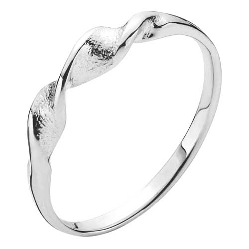 Snoet Mat Rustik Ring Sølv - Fingerringe
