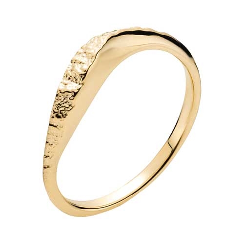 Let Buet Rustik Guldring - Fingerringe