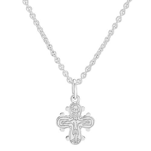 Collier Sølv Med Lille Dagmarkors - Halskæder