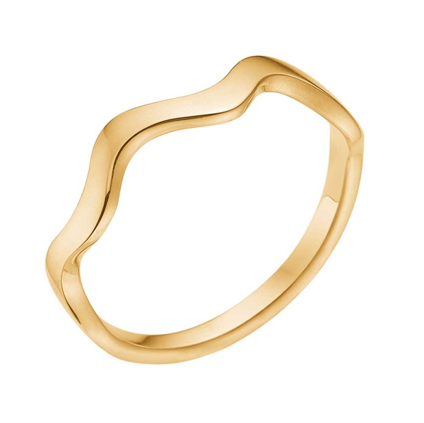 Bølget Ring Guld - Fingerringe