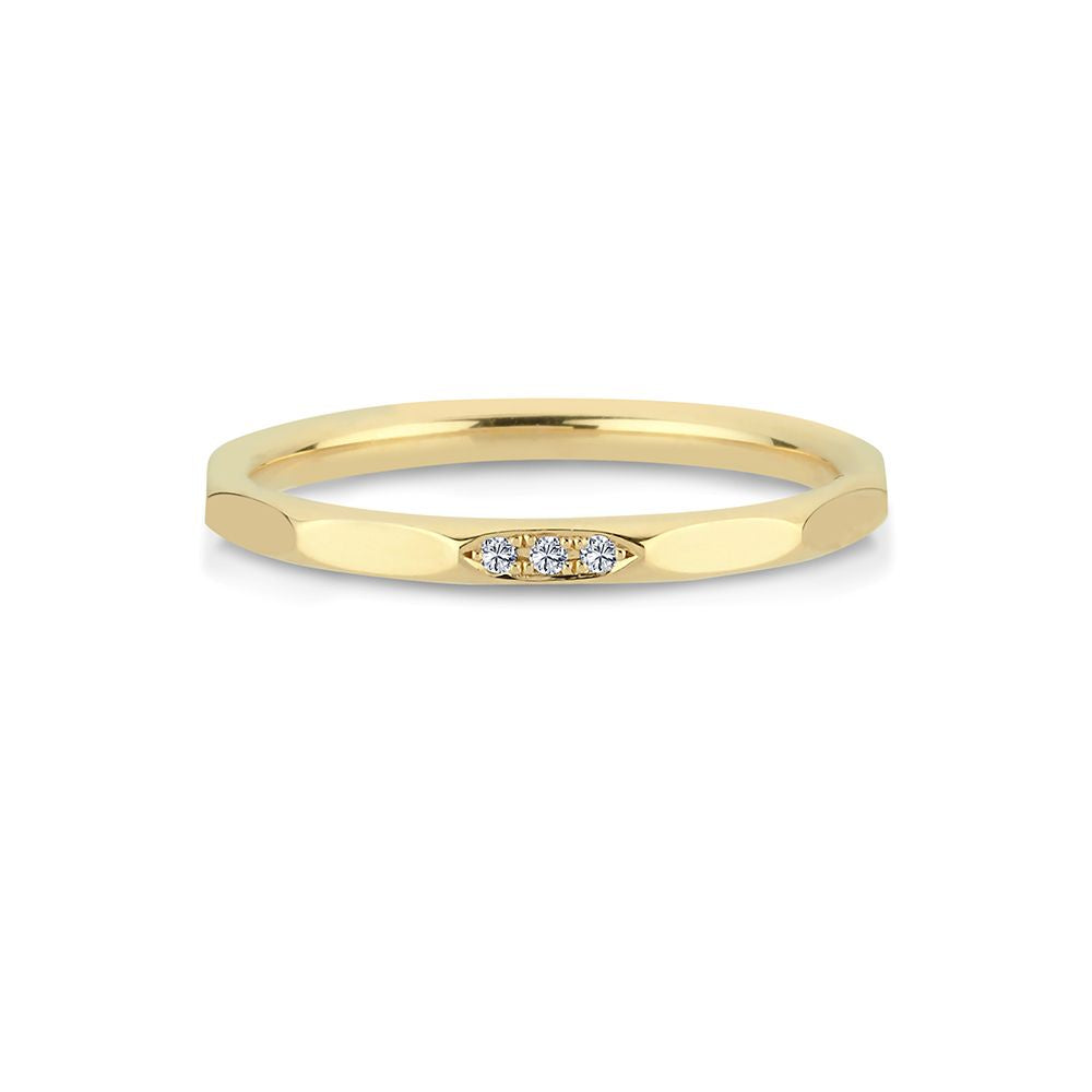 Nuran Noelle 14kt Guld Ring Med Diamanter 015ct A3065 0015 - Nuran Fingerringe