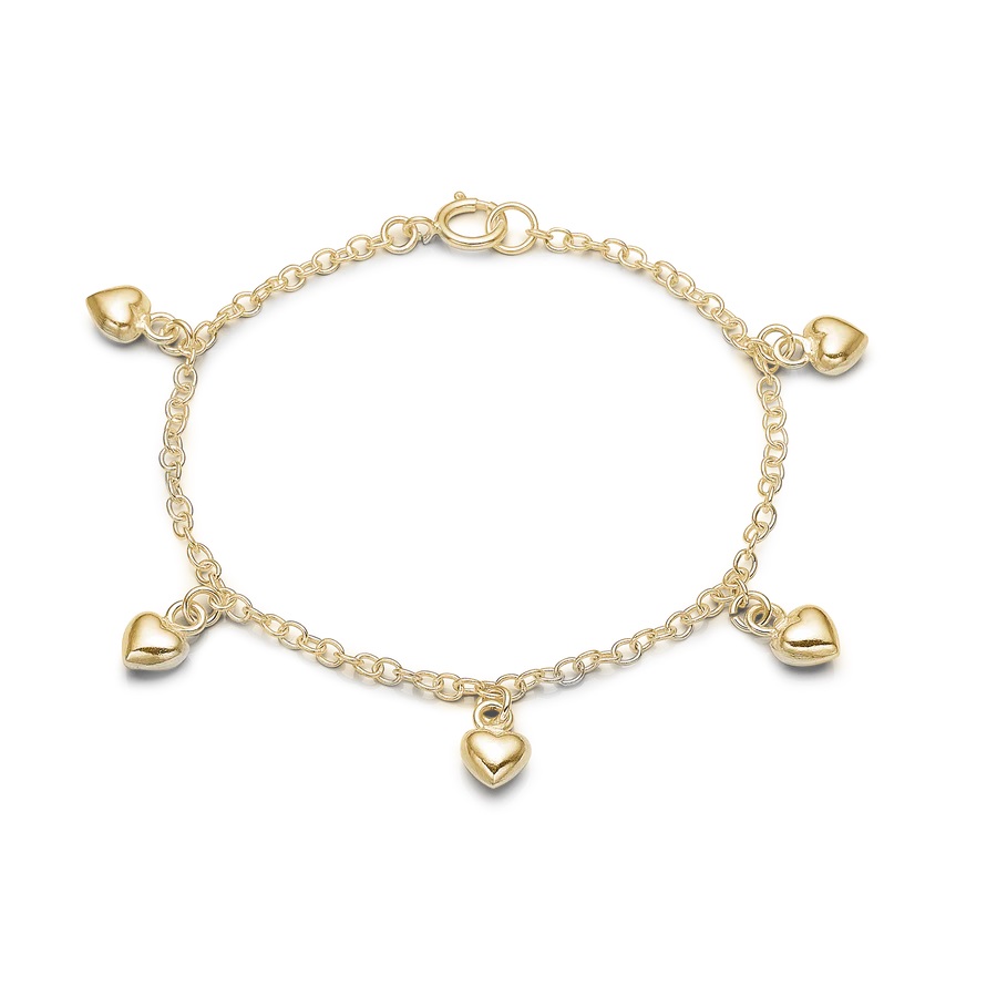 Aagaard Børnearmbånd Med Hjerter 1601 G02 - Aagaard Armbånd