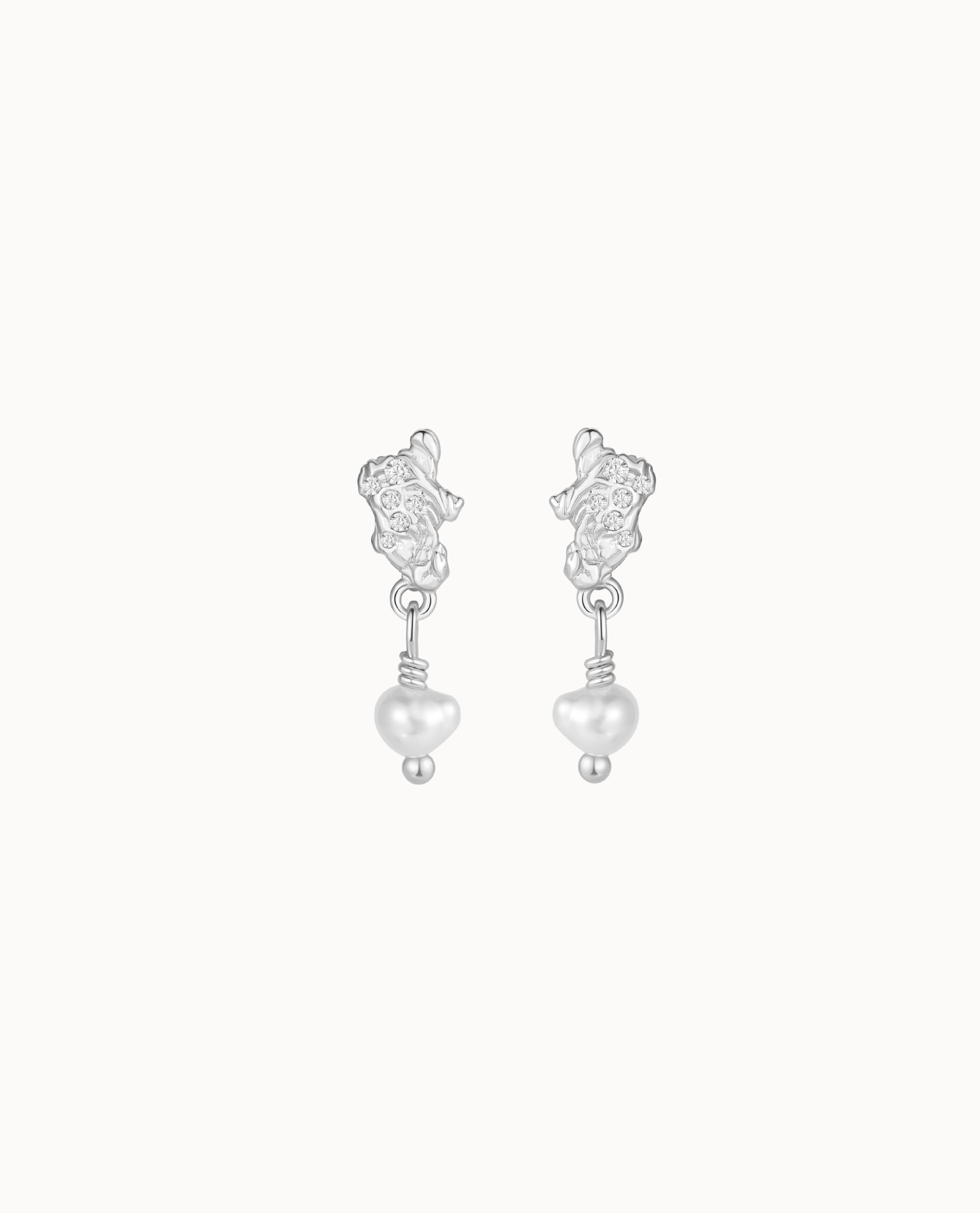 Ainoa Earrings Sølv - Nava Copenhagen Ørestikkere  - 05715461006847