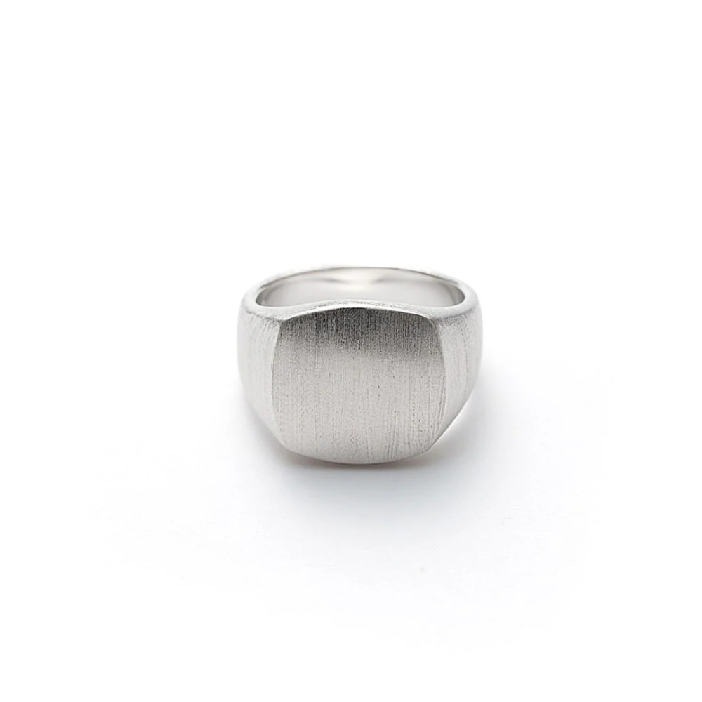 Alexander Lynggaard Firkantet Signet Ring Sølv H10111 - Fingerringe