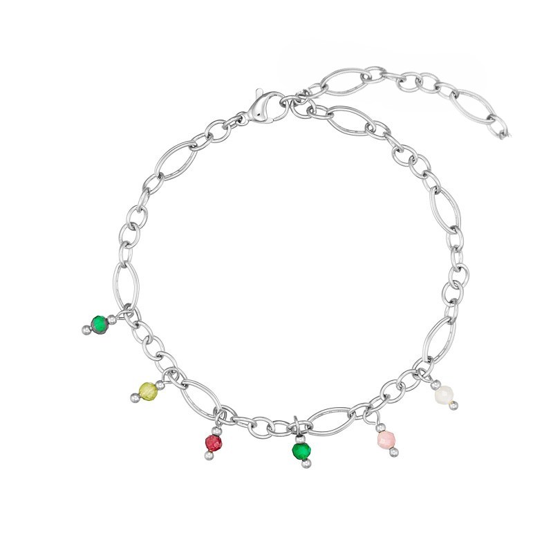 Ankelkæde Med ædelsten Stål - Blicherfuglsang Ankelkæder