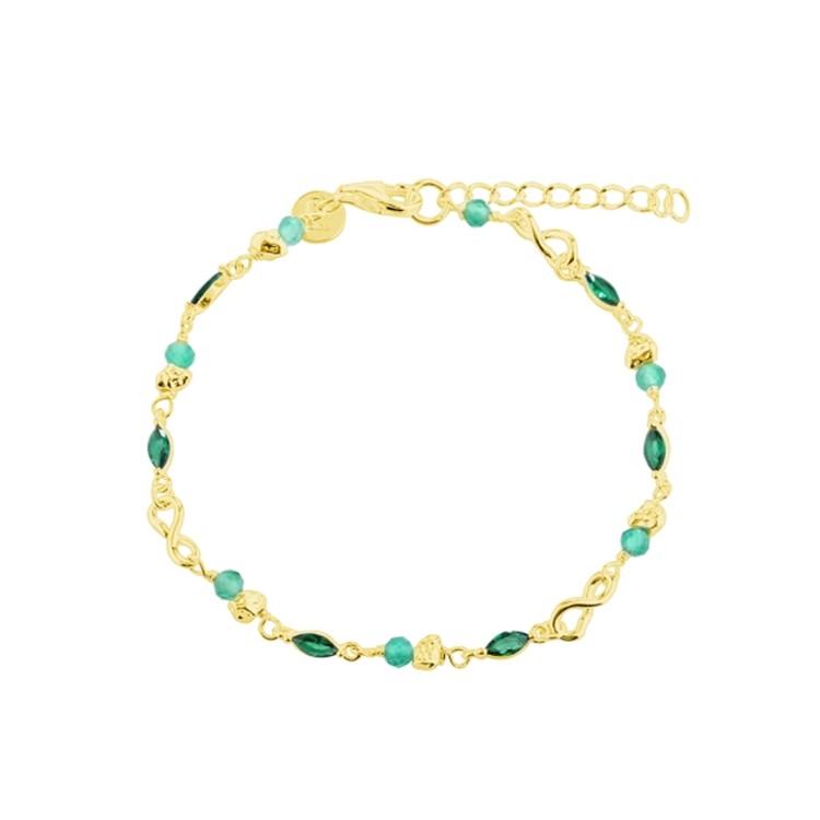 Grøn Aqua Dulce Armbånd Green Garden 5976 - Aqua Dulce Armbånd