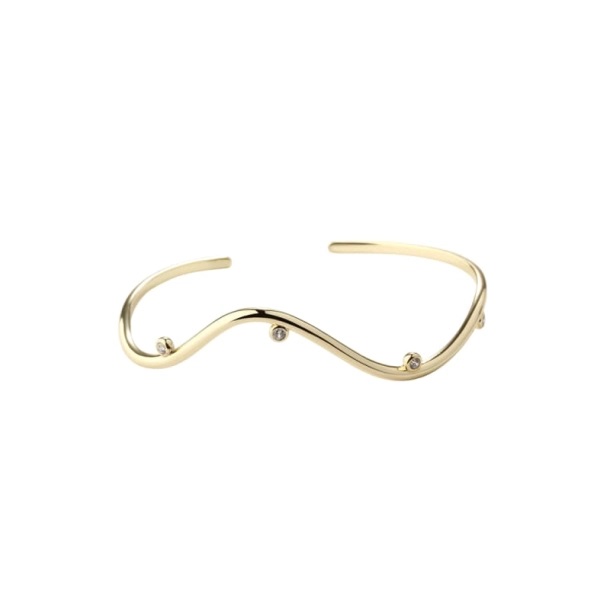 Aqua Dulce Wavy Armring 6218 - Aqua Dulce Armbånd