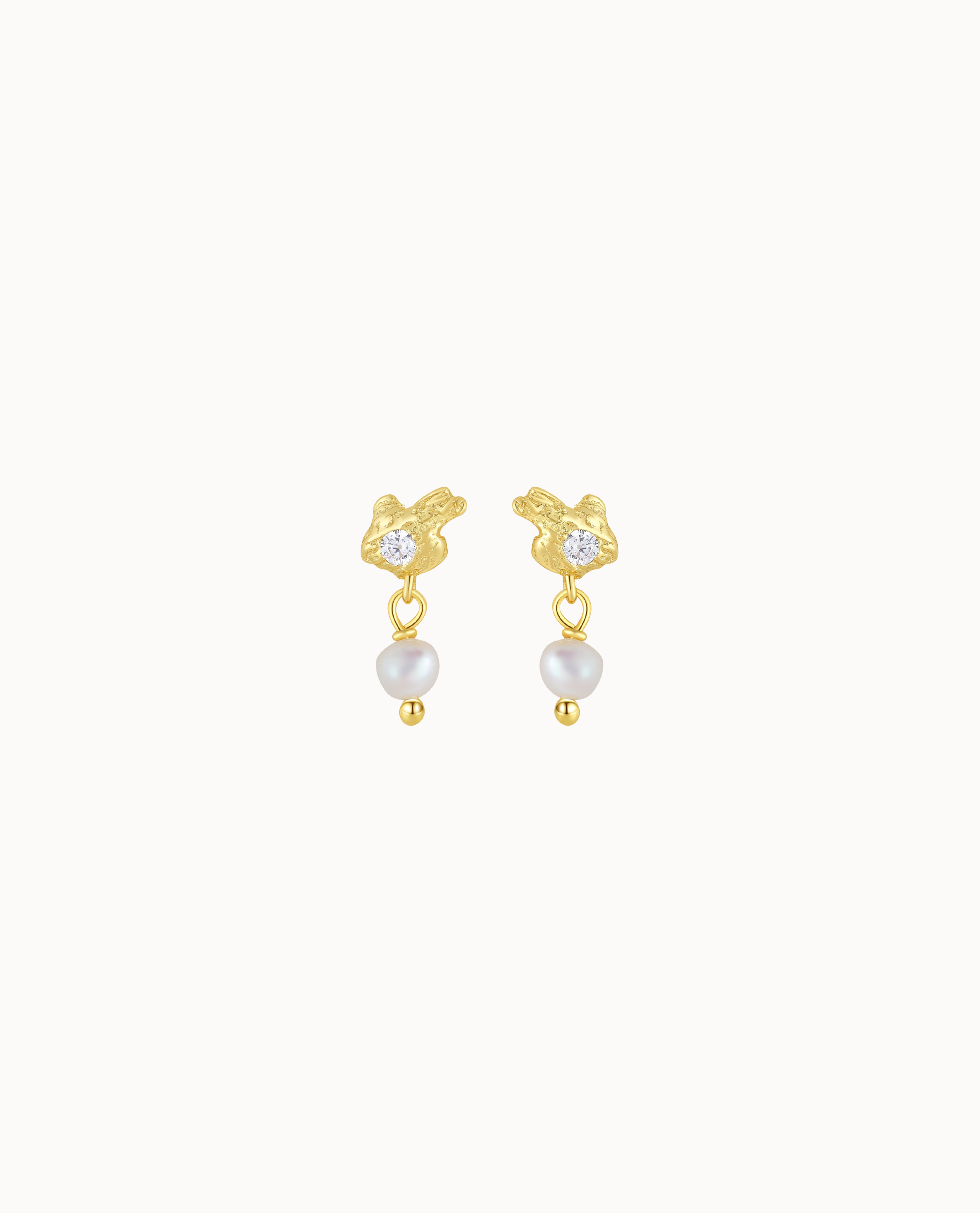 Avani Earrings Forgyldt - Nava Copenhagen Ørestikkere  - 05715461007127