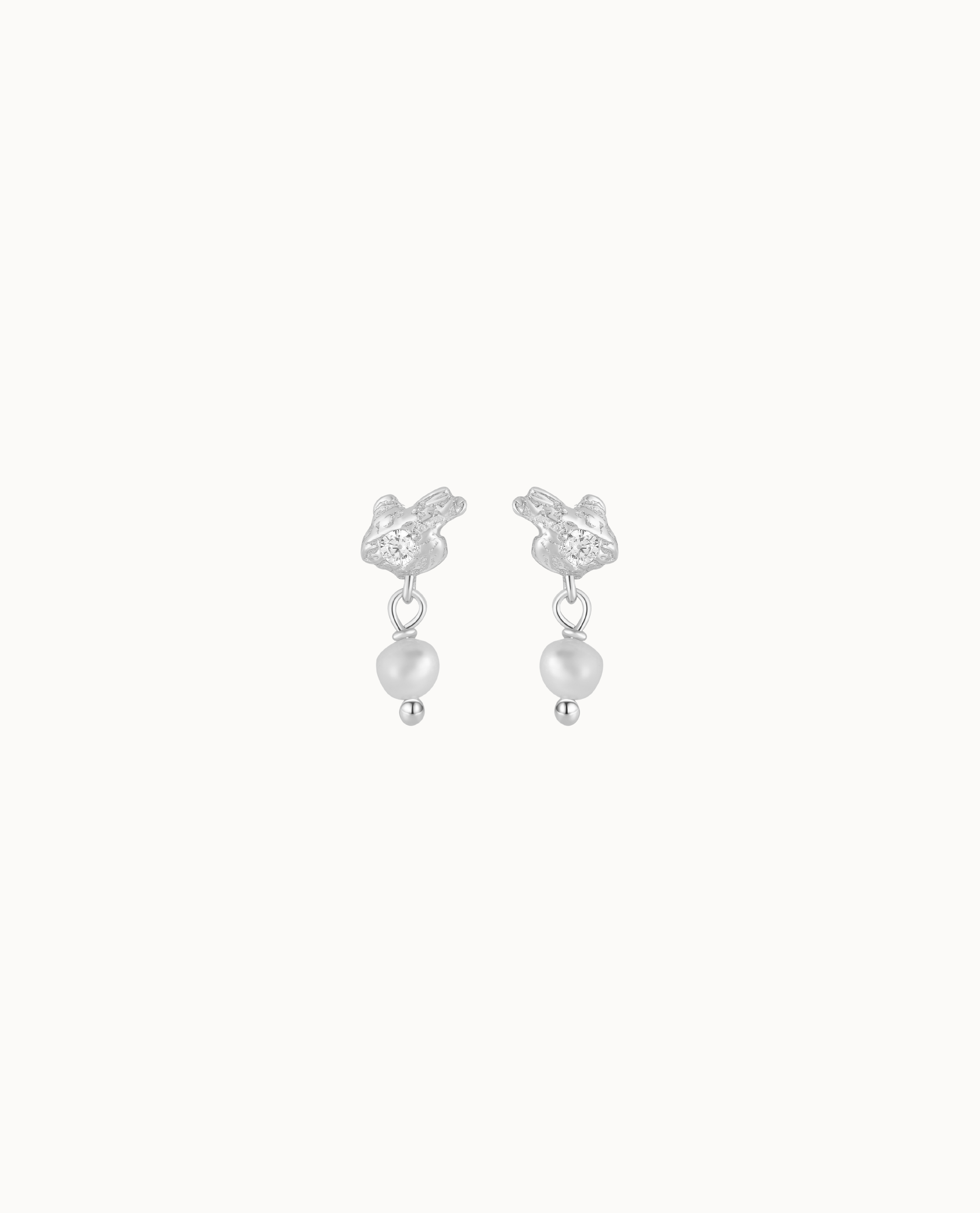 Avani Earrings Sølv - Nava Copenhagen Ørestikkere  - 05715461007134