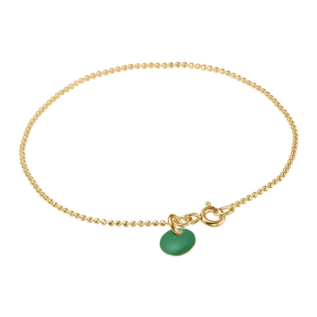 Grøn Enamel Copenhagen Armbånd Ball B16gpetrolgreen - Armbånd