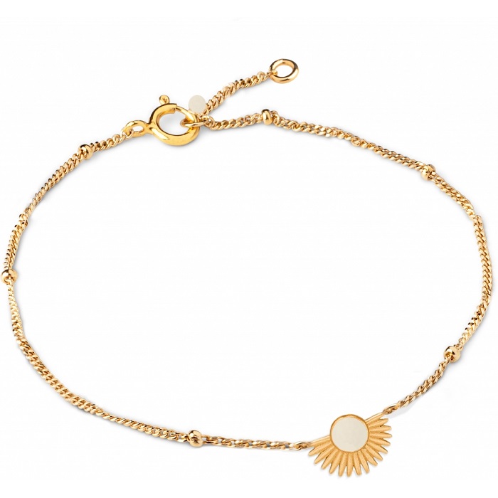 Enamel Armbånd Soleil Daisy Forgyldt B78gmdaisy - Armbånd