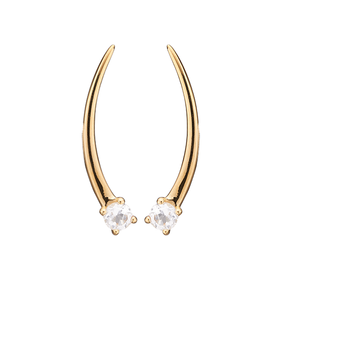 Christina Shooting Star Ear Crawler 672 G03 - Christina Øreringe