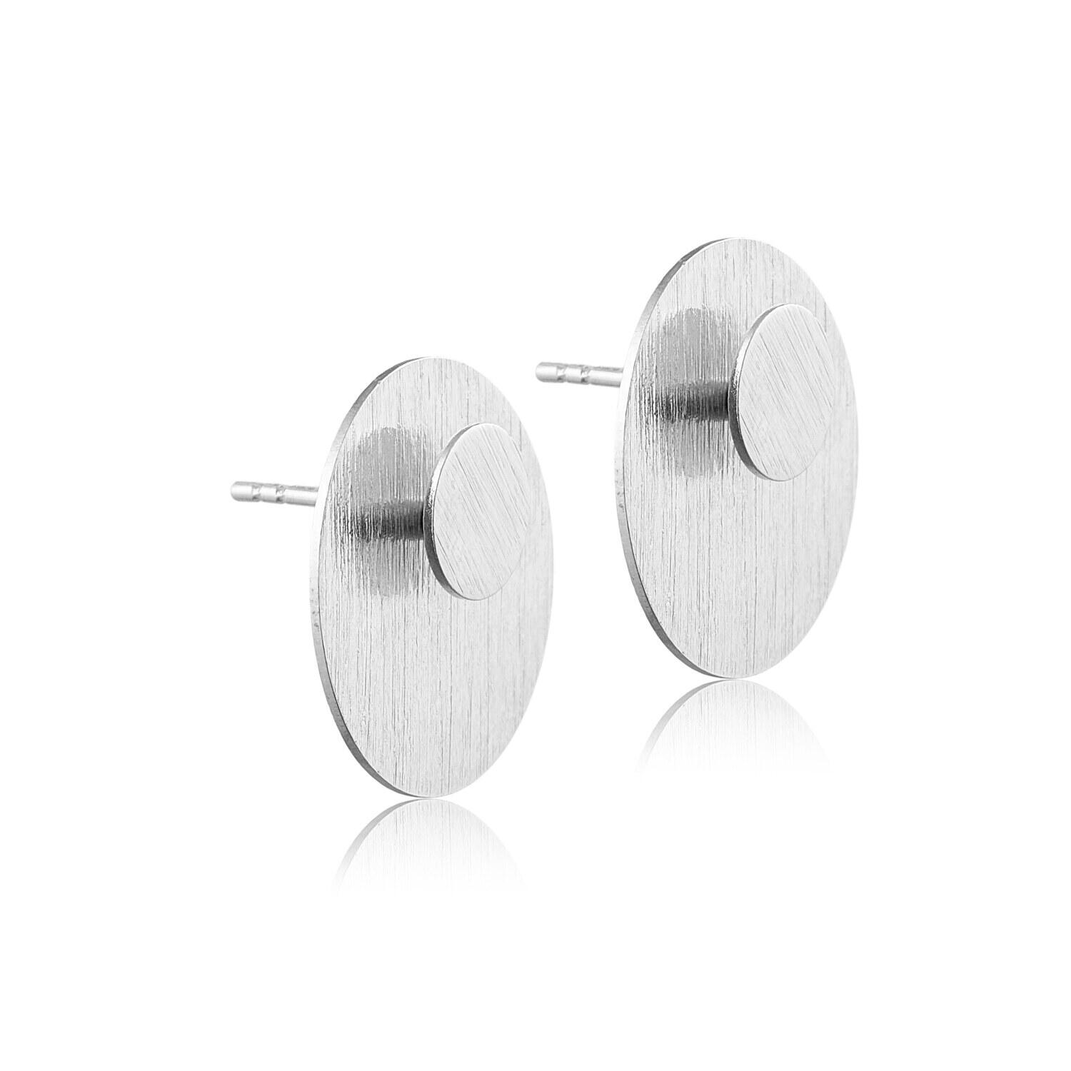 Cirkel Cirkel ørering Sølv Stk Par - Øreringe