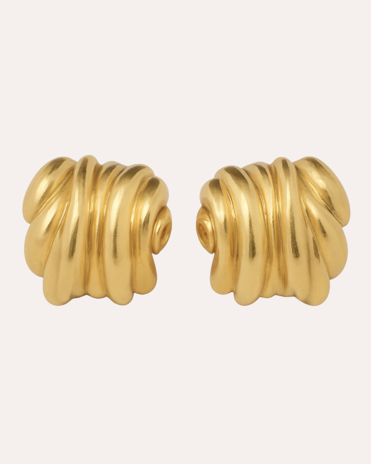 Coiled Earrings Forgyldt - Khaai Studio Øreringe