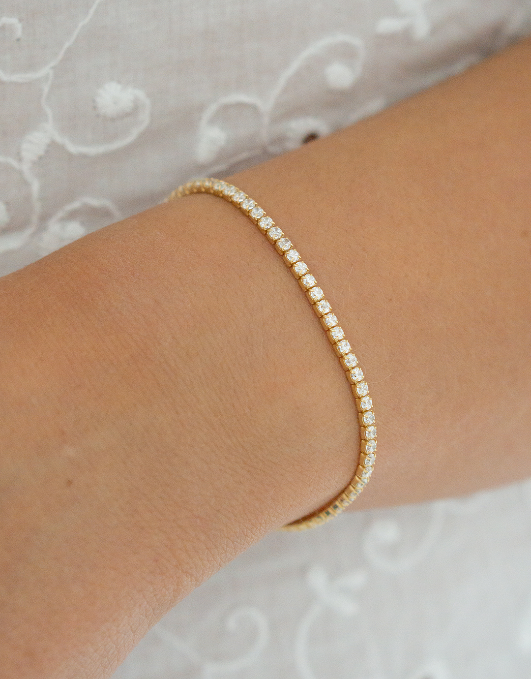 Adria Guld Tennisarmbånd - Armbånd