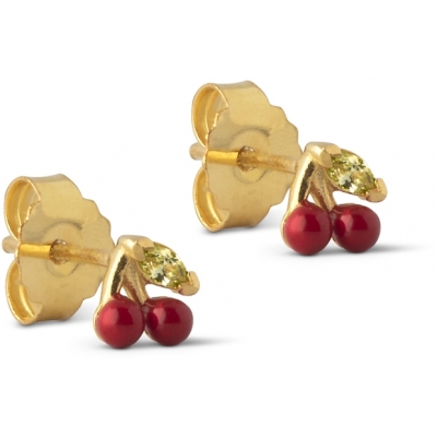 Enamel Cherry øreringe Red E218gm - Øreringe