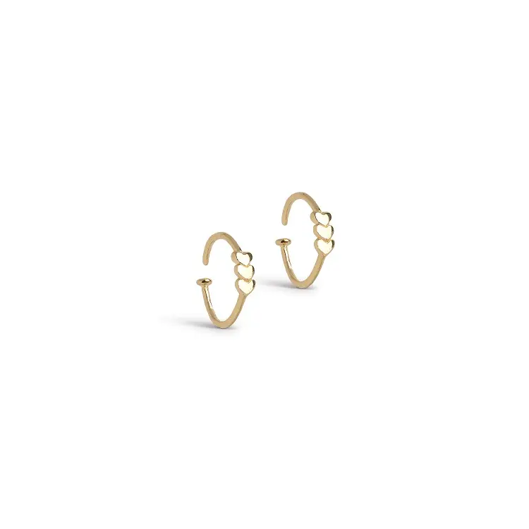 Enamel Hoops Twistie Love E449g - Øreringe