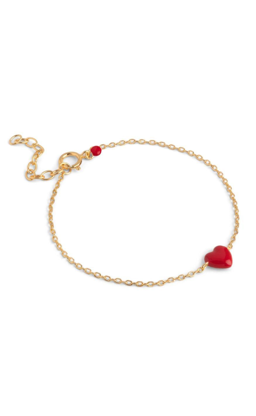 Rød Enamel Copenhagen Armbånd Amore Red - Armbånd - 5714274034078