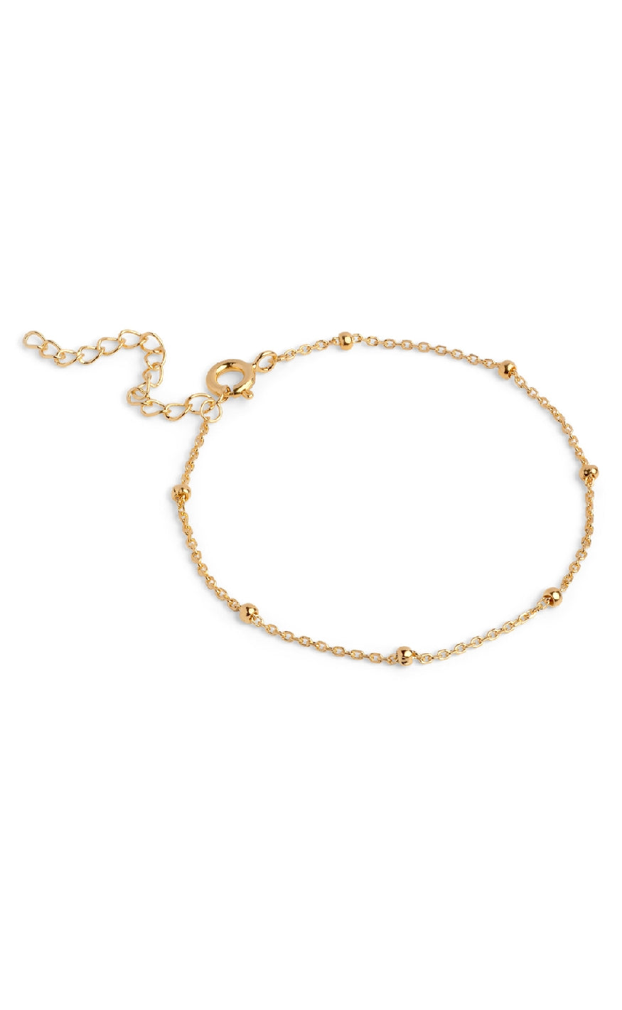 925S/GP Enamel Copenhagen Armbånd Beaded Chain Gold Colour - Armbånd  - 5714274035808, 57142