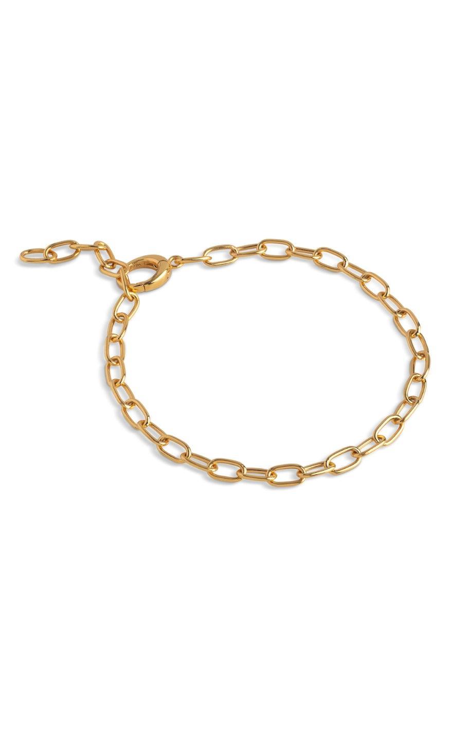 925S/GP Enamel Copenhagen Armbånd Medium Charm Gold Colour - Armbånd  - 5714274034115