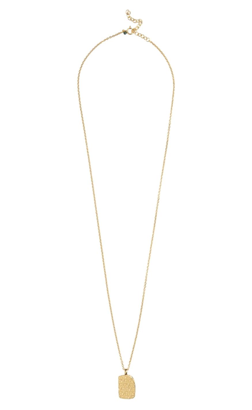 Guld Enamel Copenhagen Halskæde Mom Statement Gold Colour - Halskæder  - 5714274031800