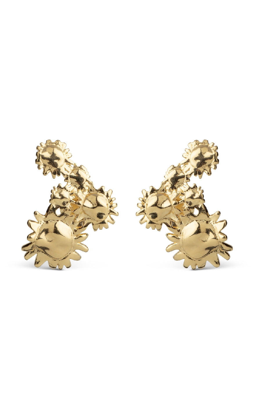Guld Colour Enamel Copenhagen Studs Sunshine Field Gold Colour - Øreringe  - 5714274034979